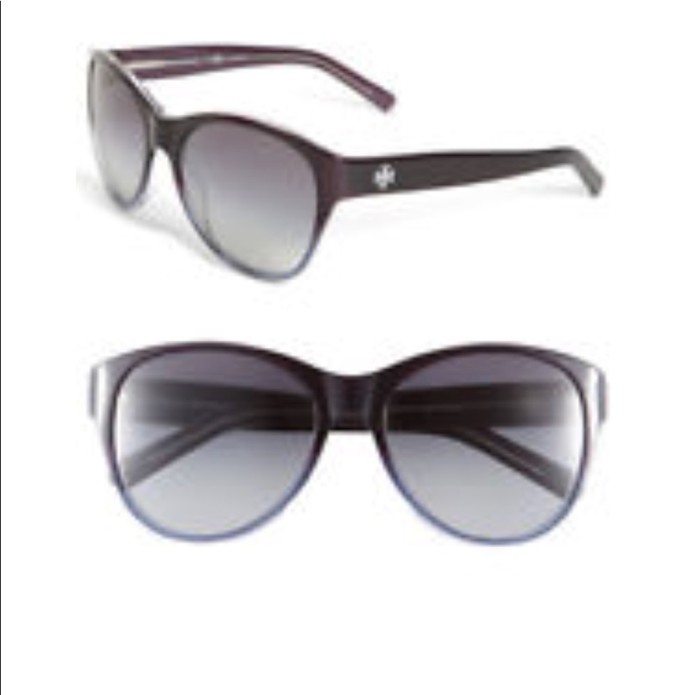 Navy Tory Burch Gradient Cat Eye Sunglasses